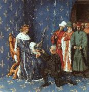 Jean Fouquet Bertrand with the Sword of the Constable of France Spain oil painting reproduction